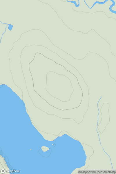 Thumbnail image for Loch Hill [The Glenkens to Annandale] showing contour plot for surrounding peak